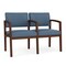 Lesro Lenox 2 Seat Tandem Seating W/ Arm, 44 in W 26 in L 31.5 in H LW2103 - alternate 1